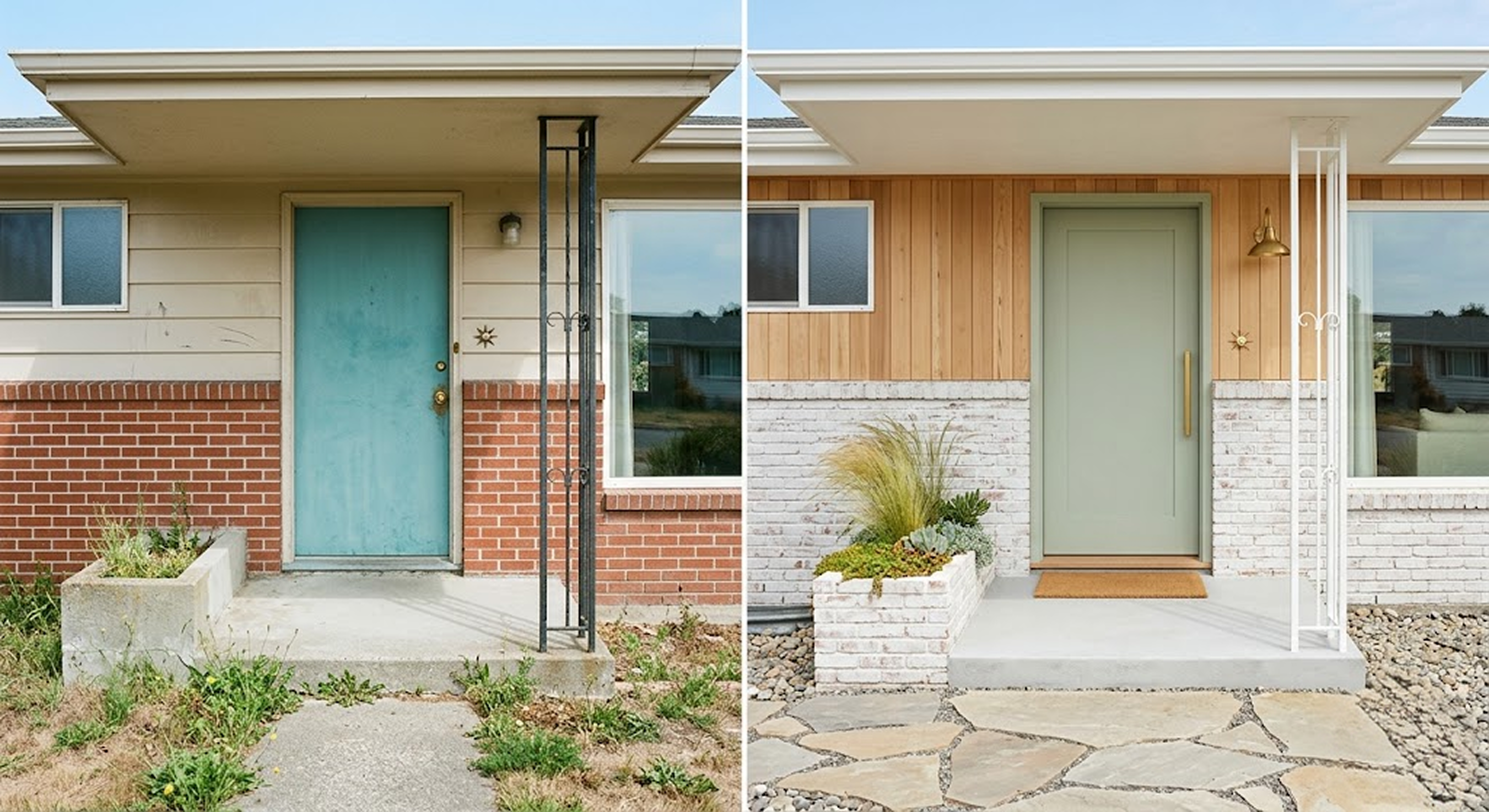 1960s and 70s Ranch Home Exterior Before & Afters 3