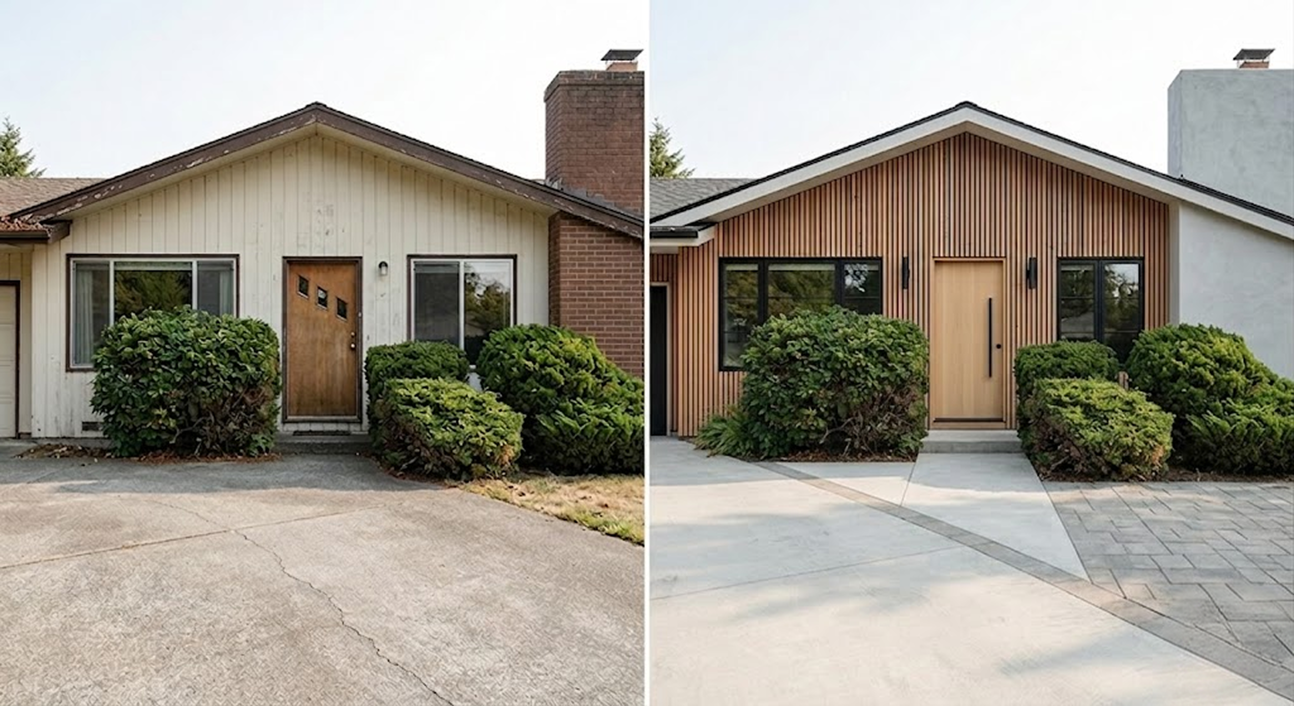 1960s and 70s Ranch Home Exterior Before & Afters 6