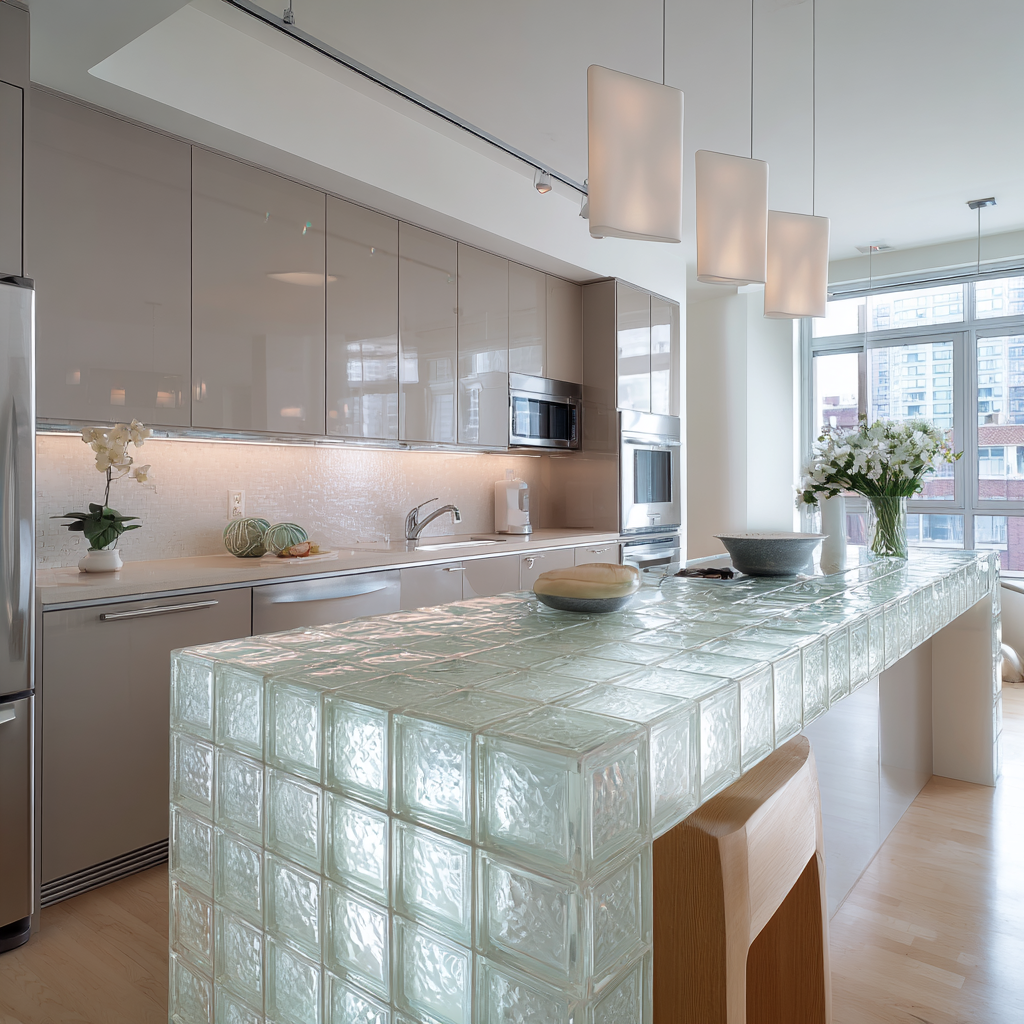 A_modern_rental_apartment_kitchen_featuring_glass