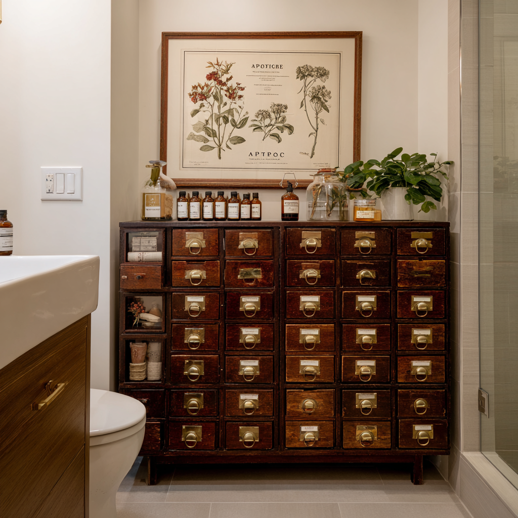 Apothecary Cabinet bathroom