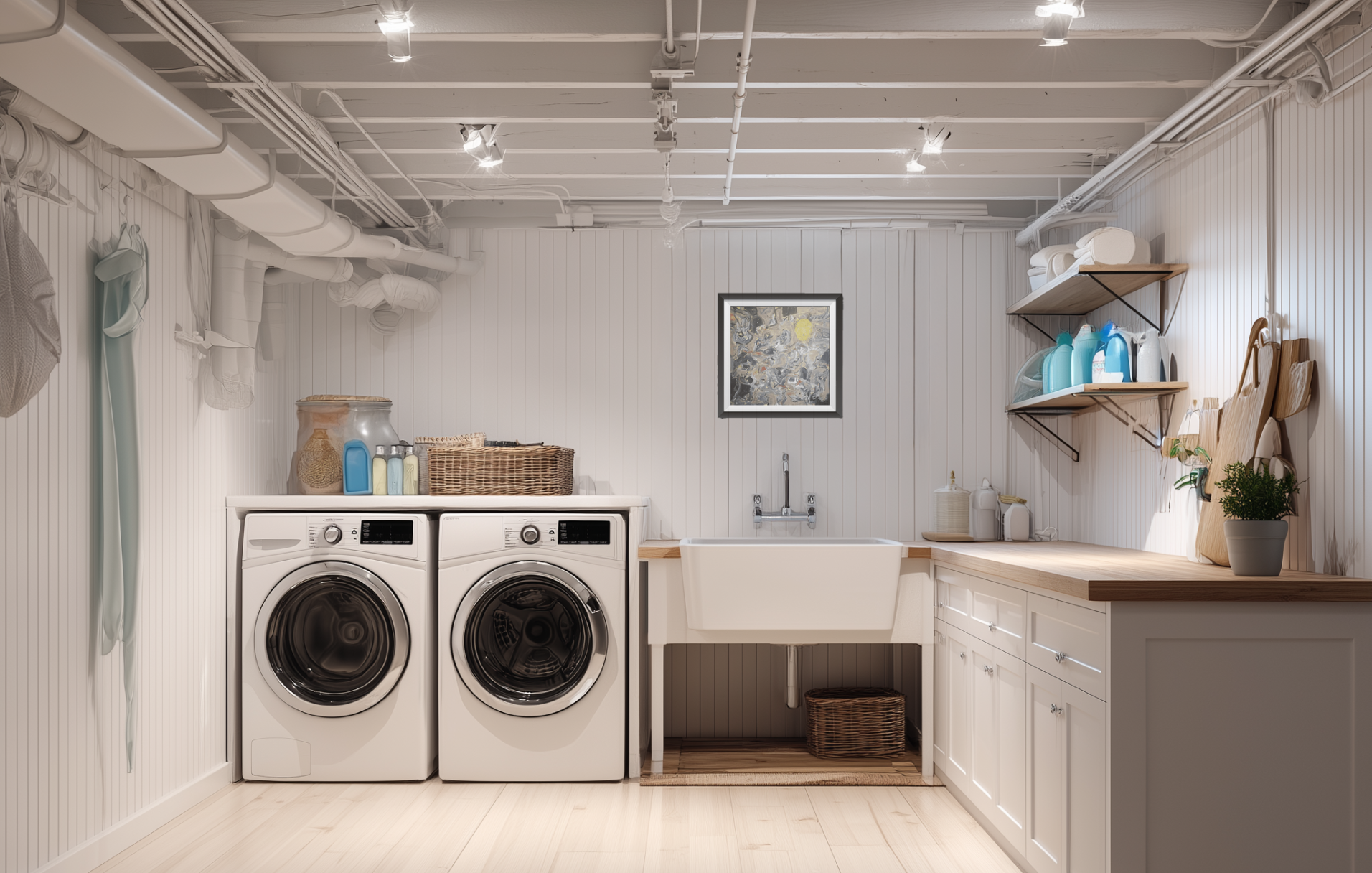 Basement Ceiling Options-exposed