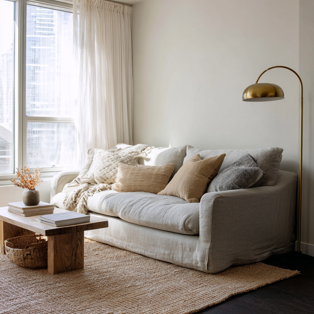 Beige Walls Black Floors