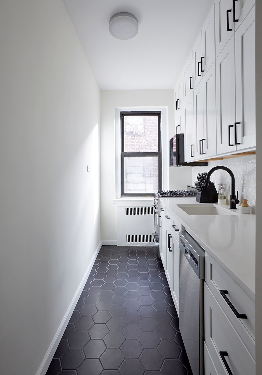 Narrow Kitchen Empty Wall