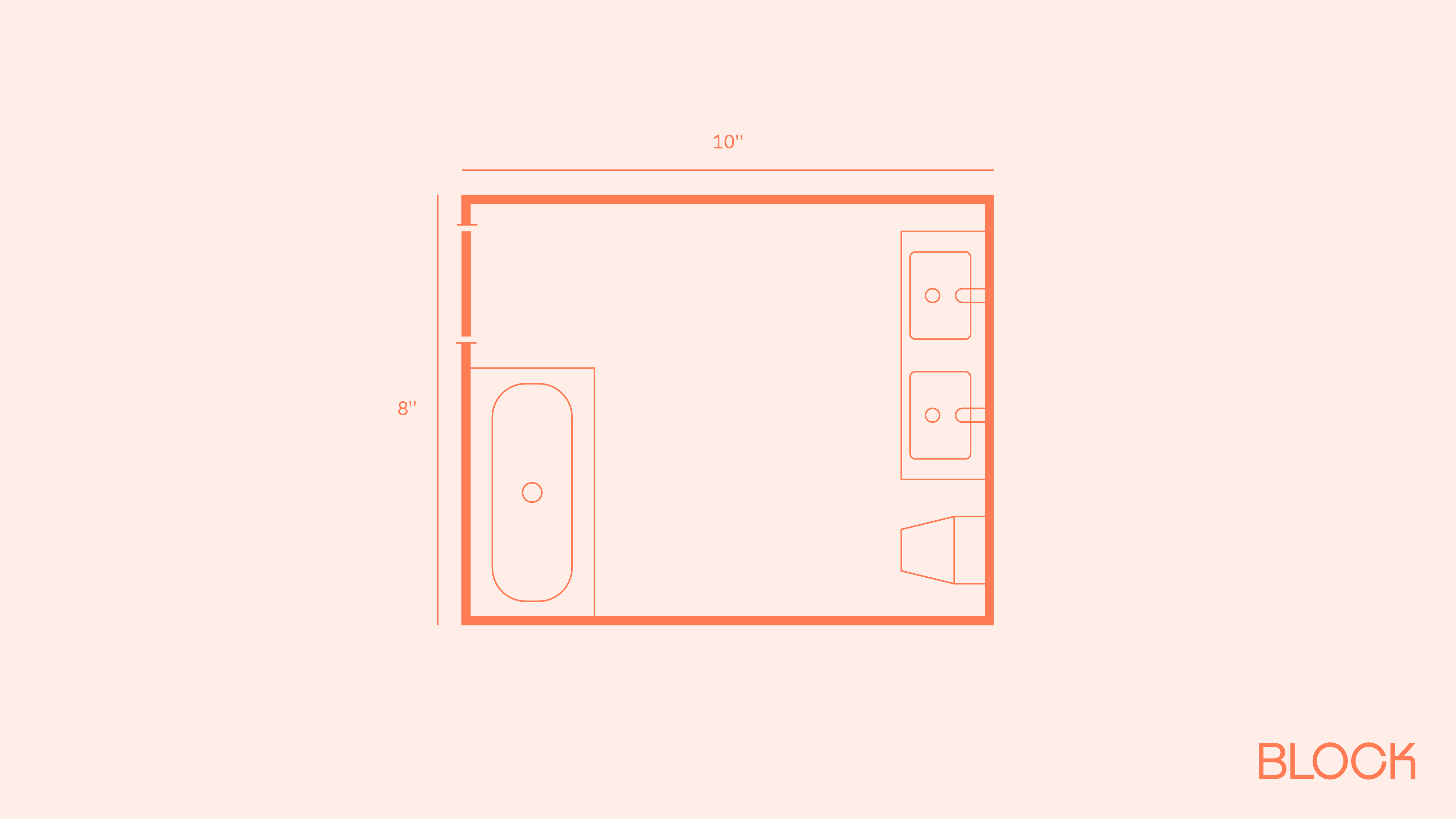 Block bathroom floor plan 8x10 layout