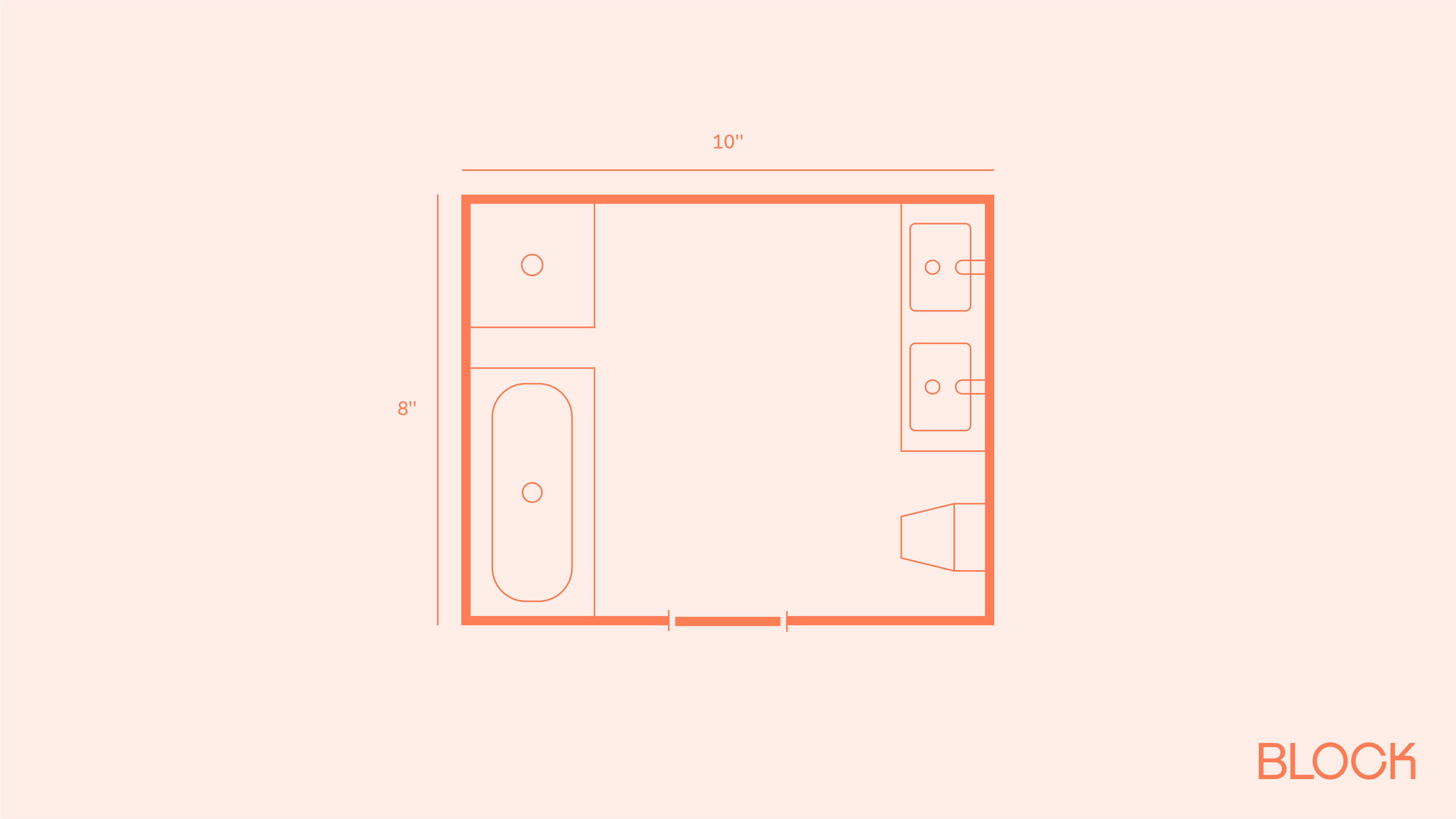 Block bathroom floor plan 8x10 layout