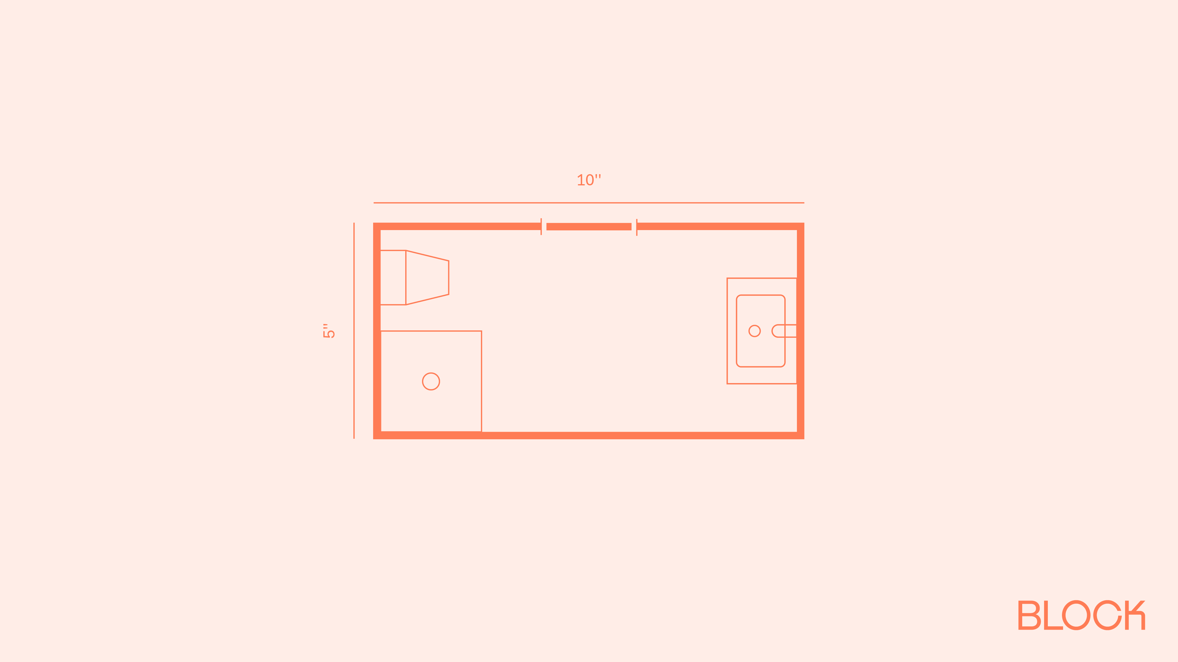 Block bathroom floor plan 5x10 layout