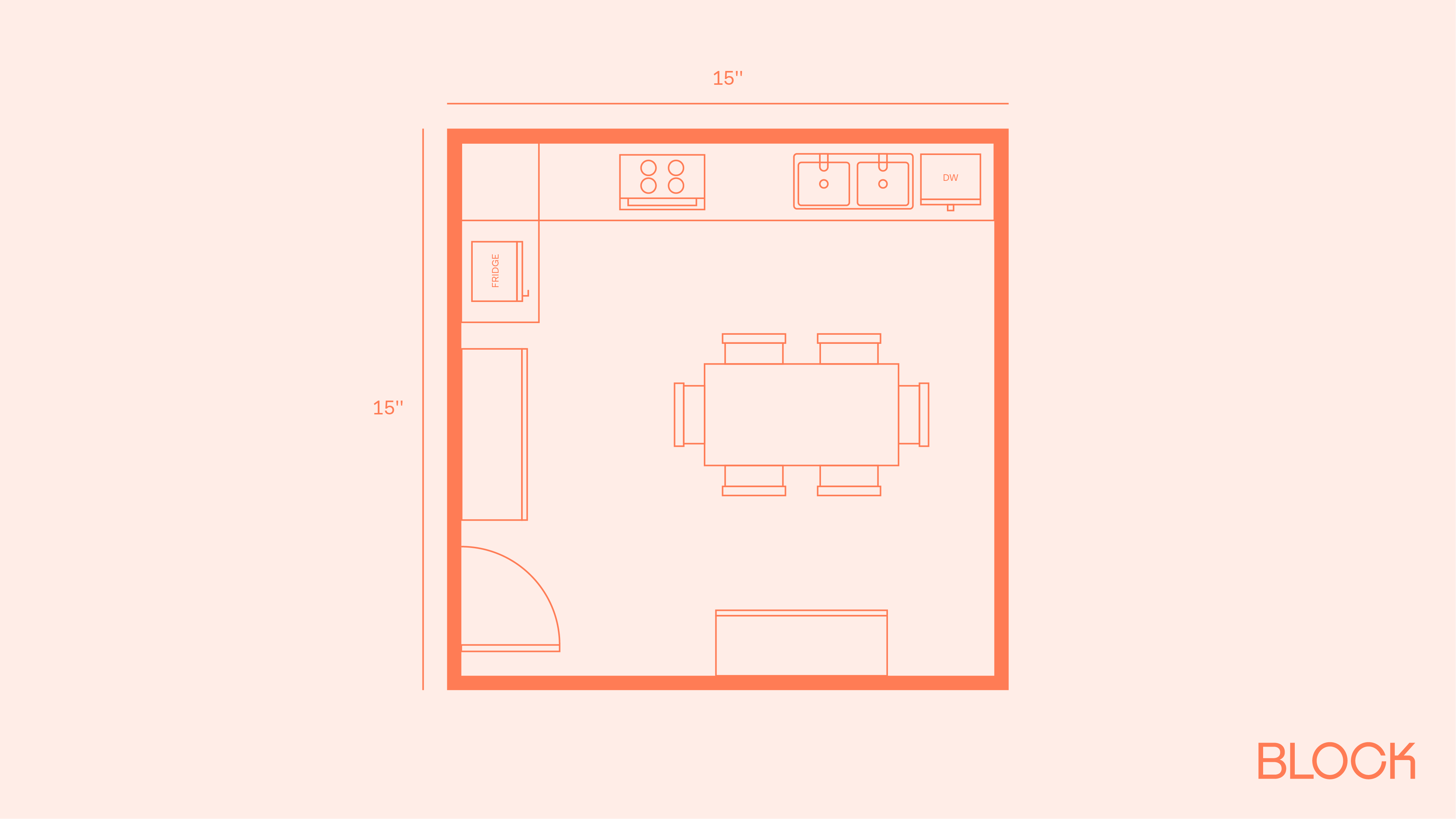 Block kitchen plan 15x15