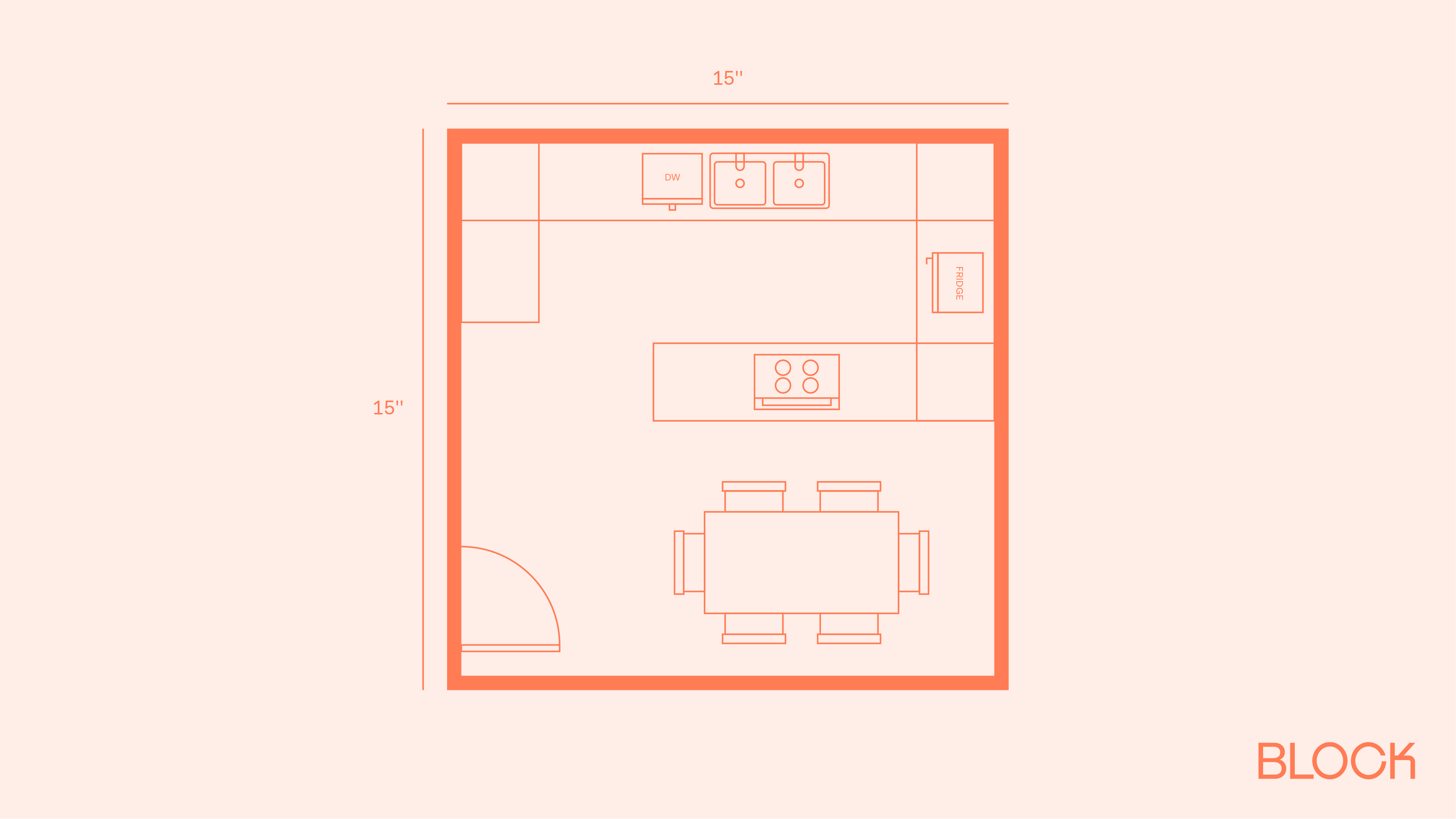 Block kitchen plan 15x15