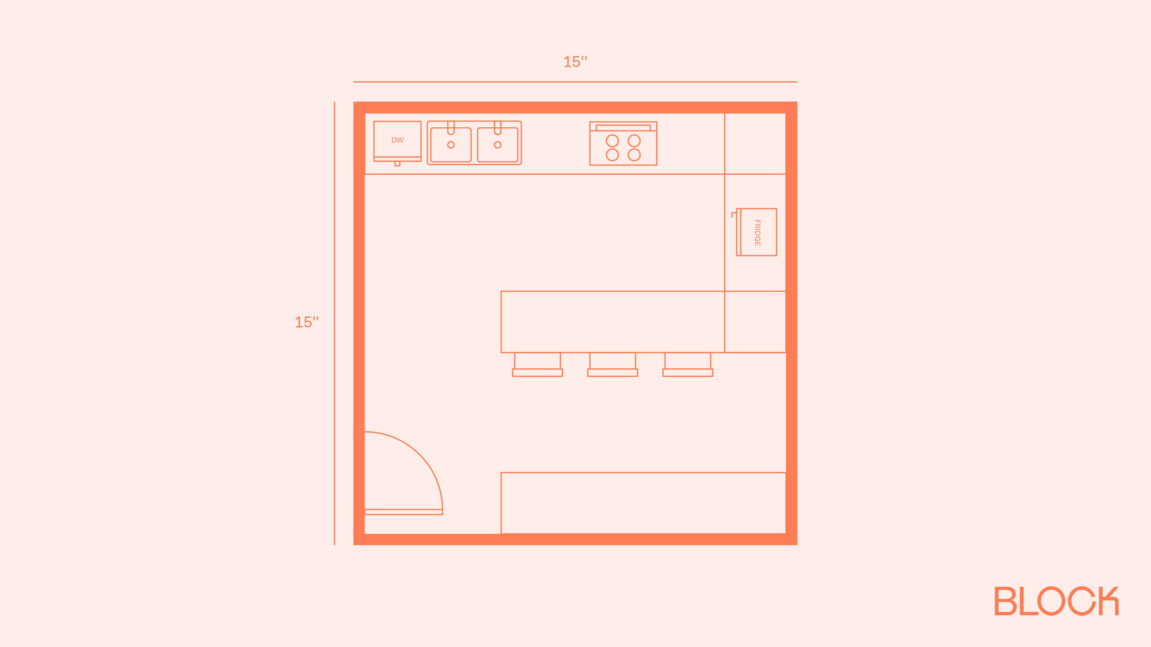 Block kitchen plan 15x15