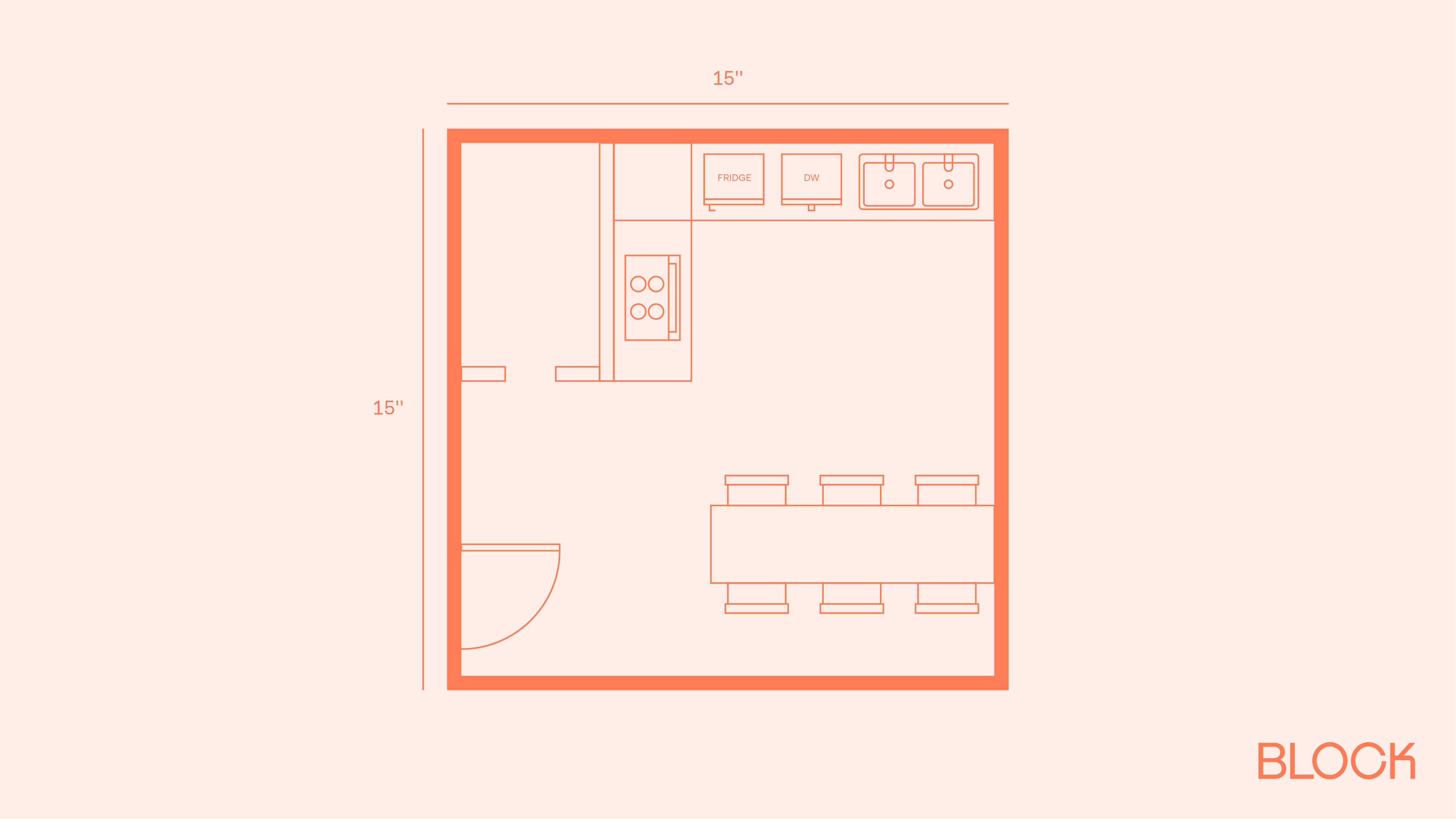 Block kitchen plan 15x15