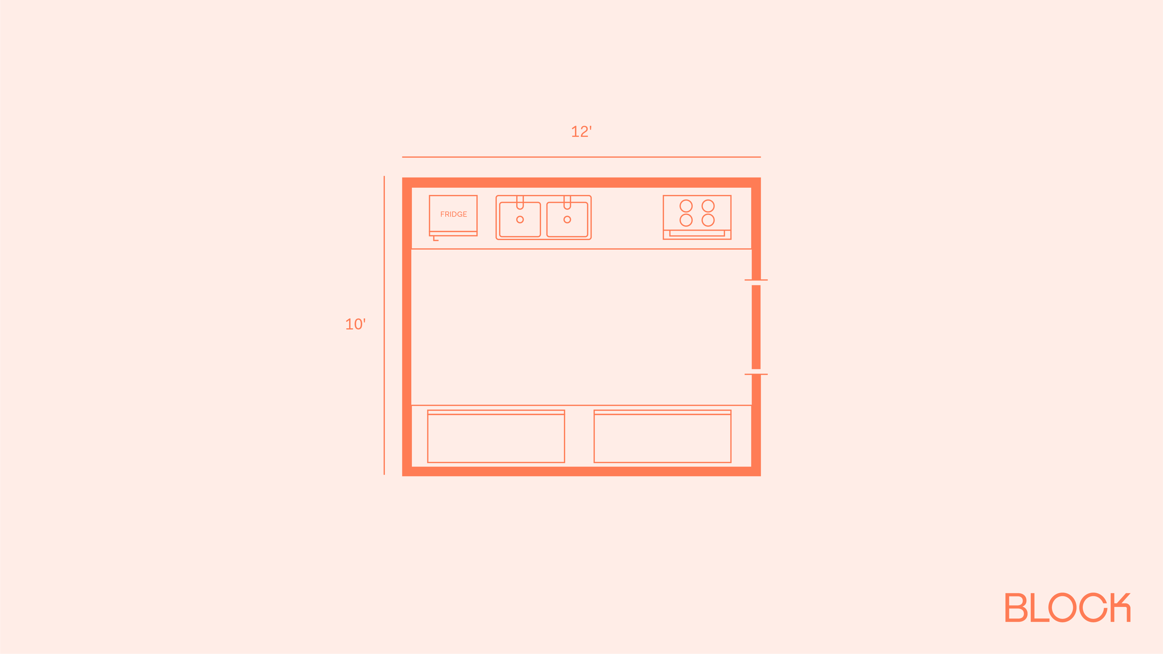 Block kitchen plan 12x10 layout