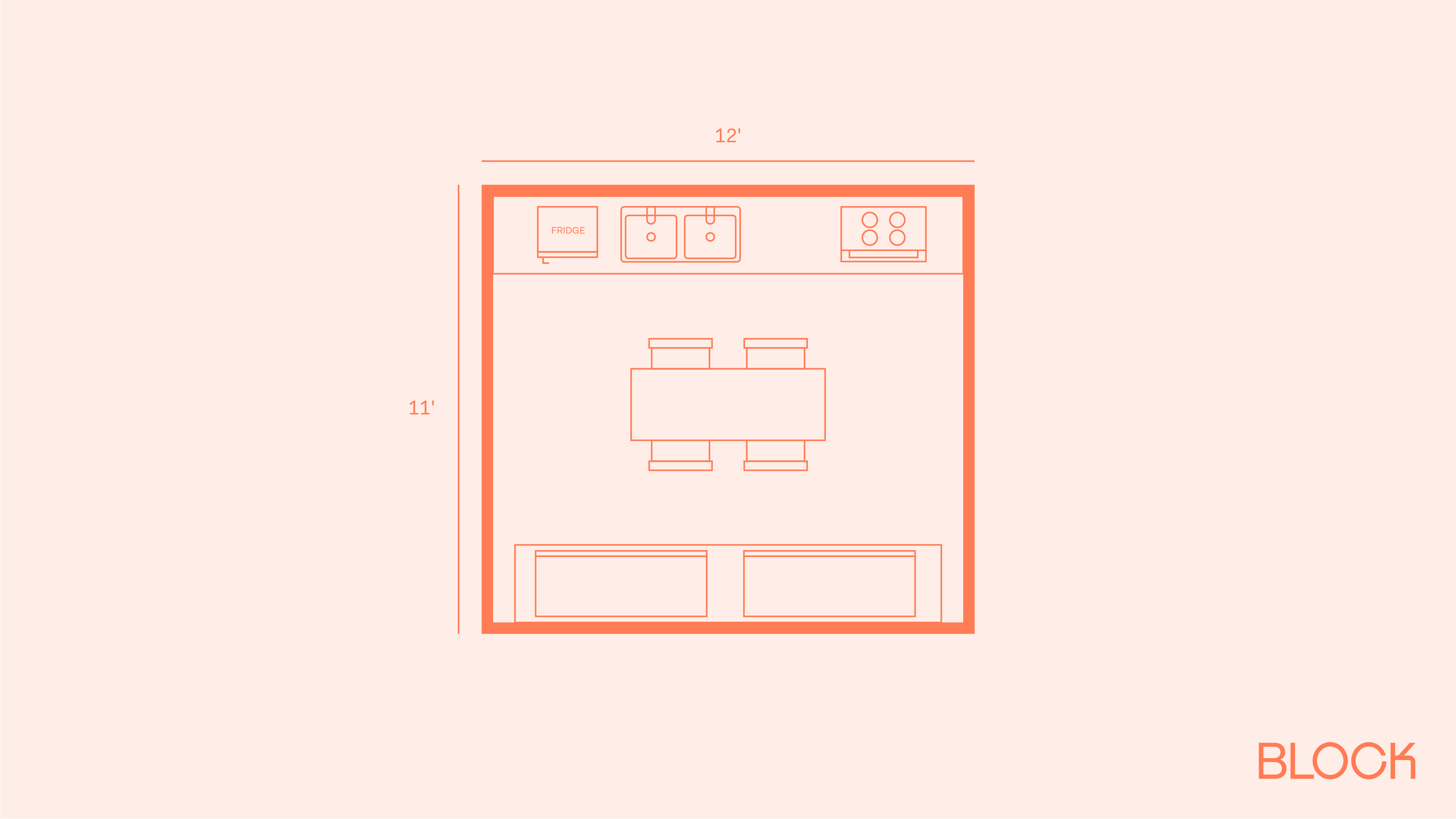 Block bathroom floor plan 11x12 layout