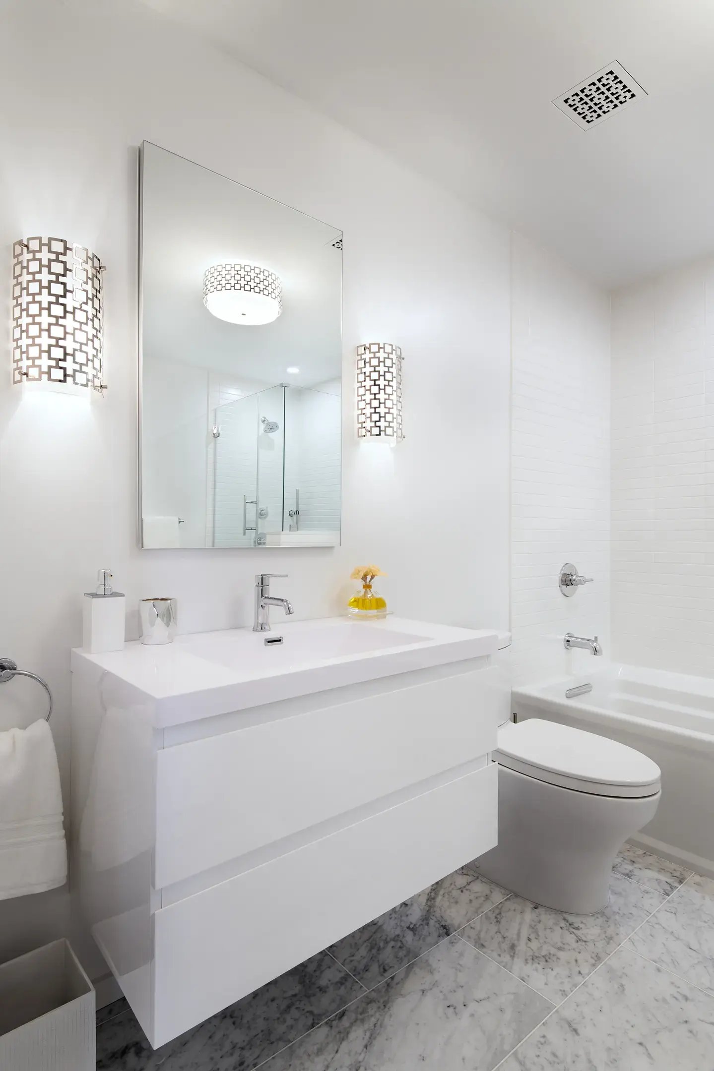All white bathroom