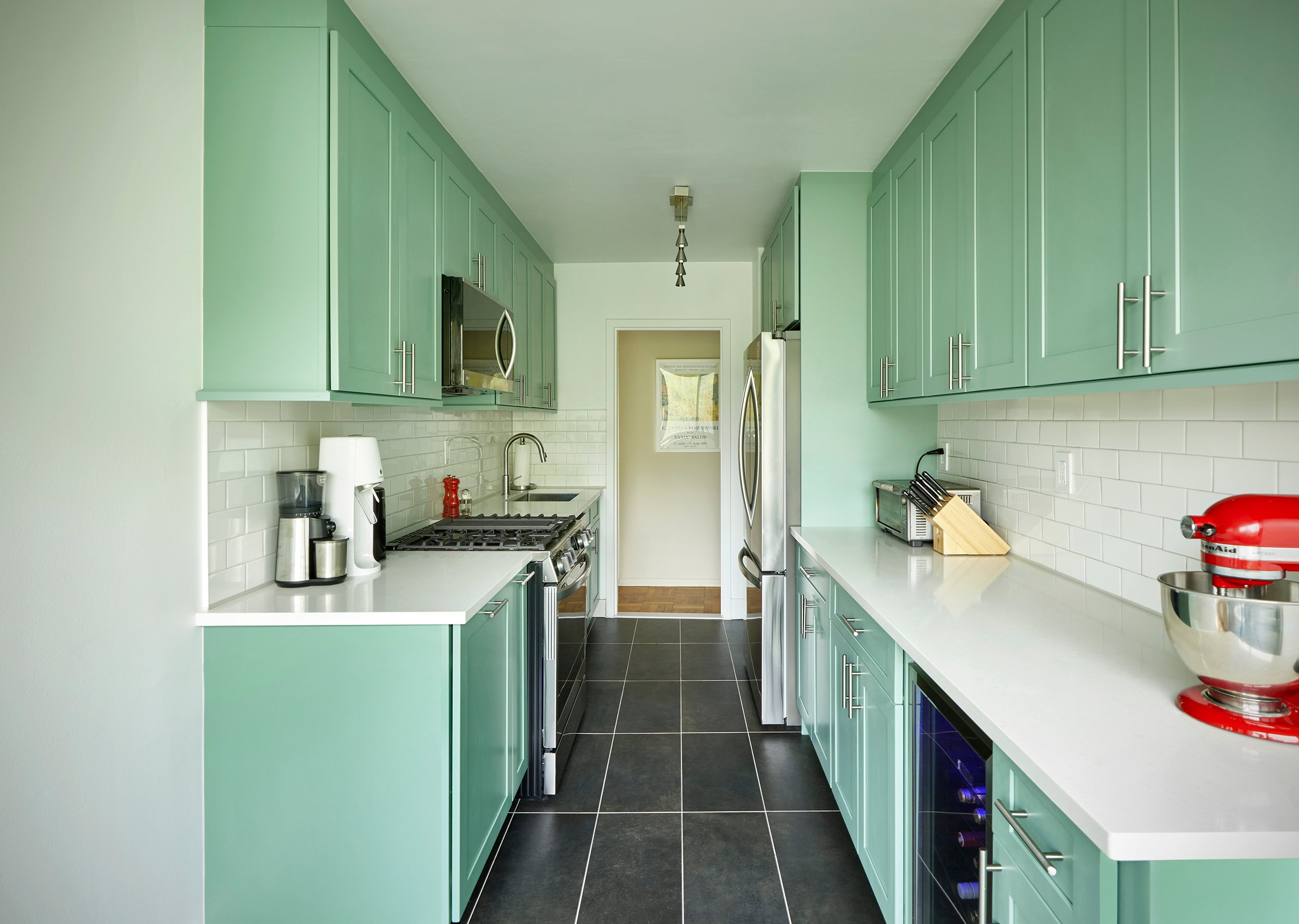 Colorful retro kitchen nyc