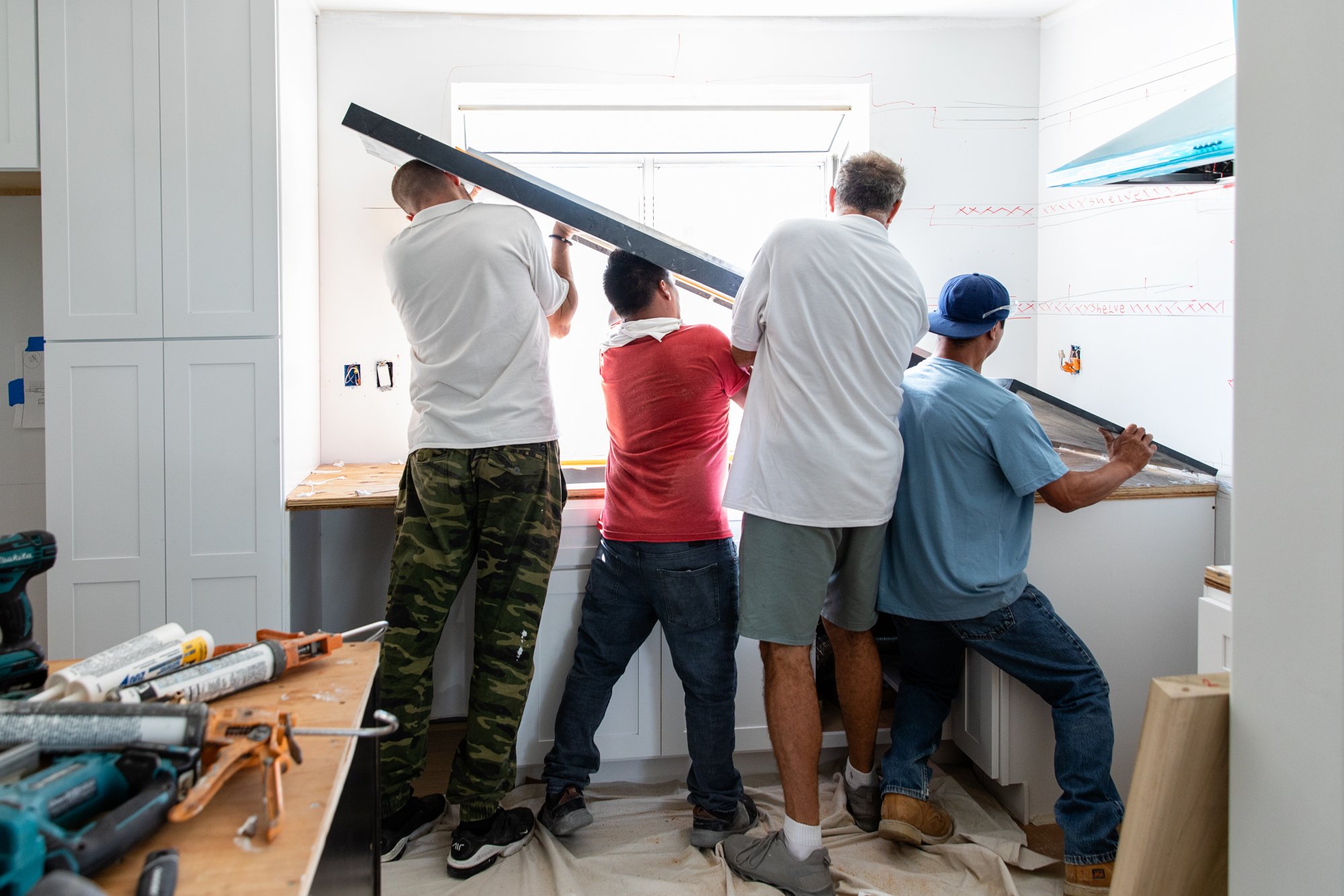 Team working together to build in-law suite