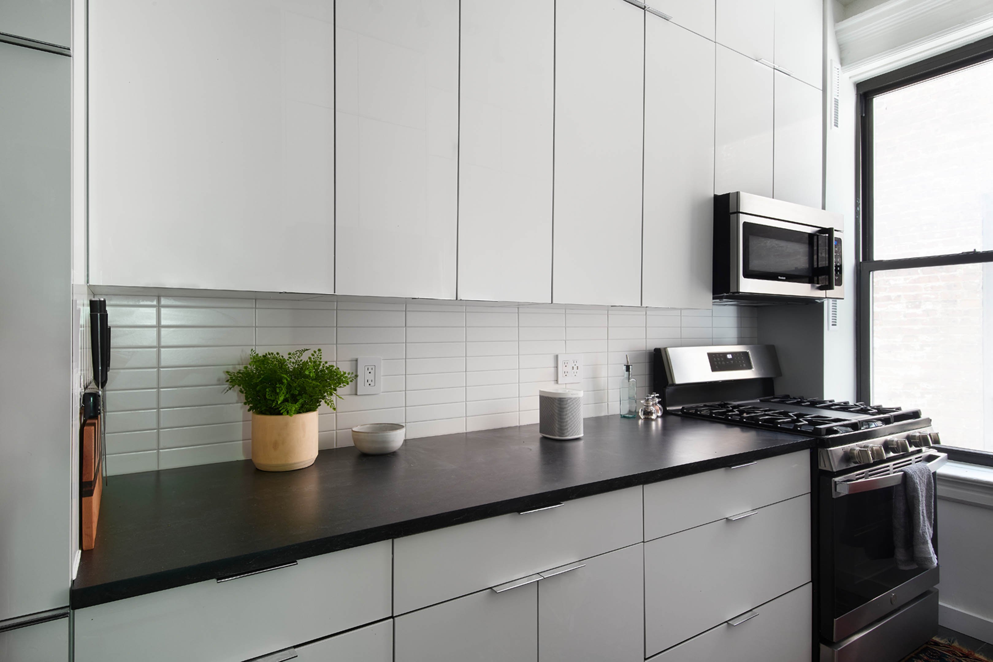 Minimalist Kitchen Tall Cabinets