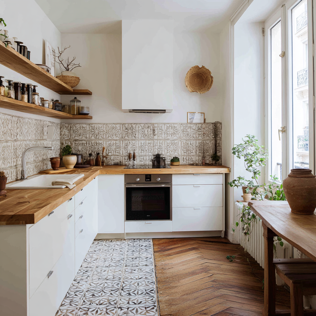 Modest Japandi kitchen renovation