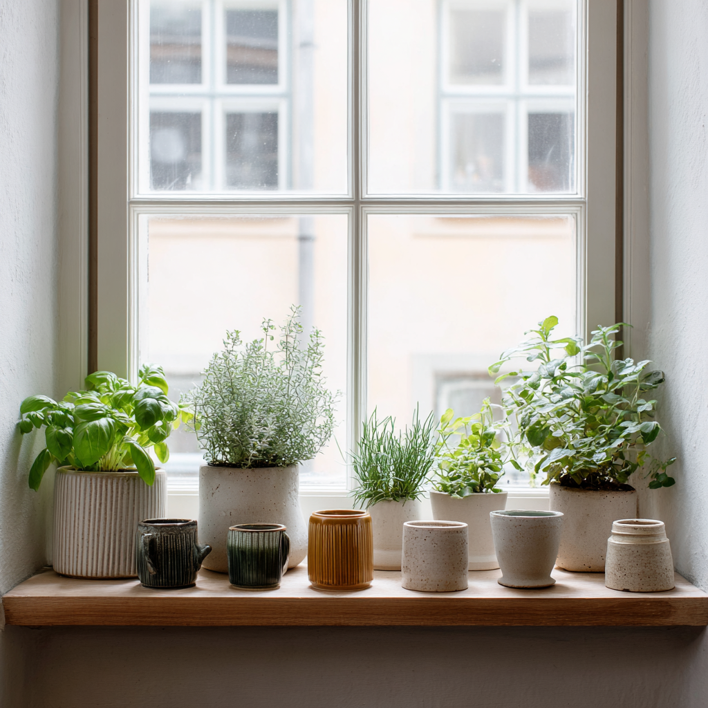 Plants on Window Sill