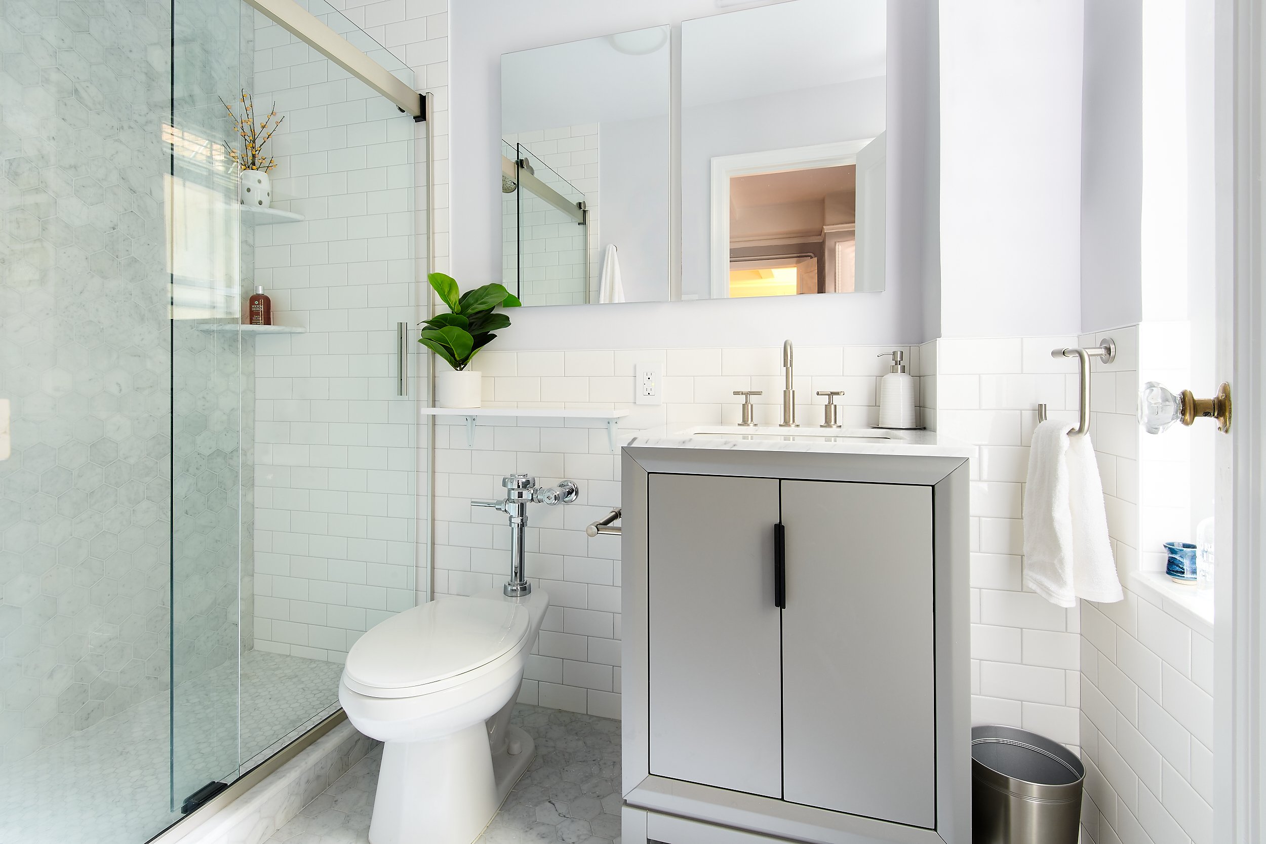 All-White Guest Bathroom