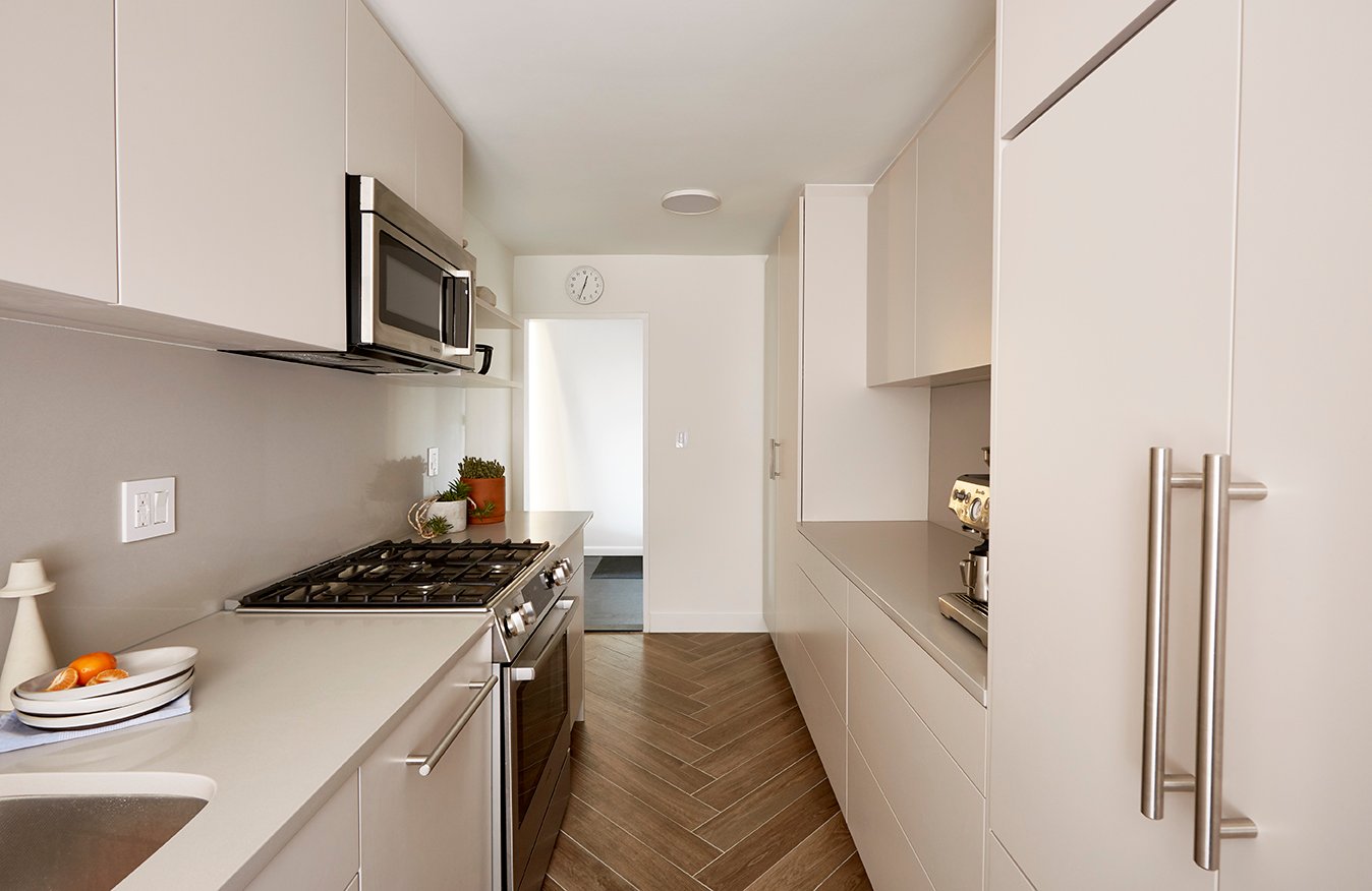 Classic galley kitchen layout