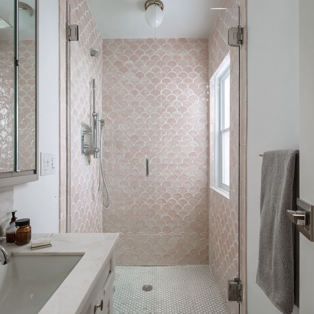 Shower Tile Accent Wall