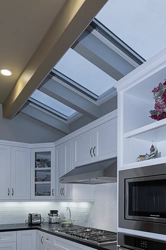 Skylights in kitchen