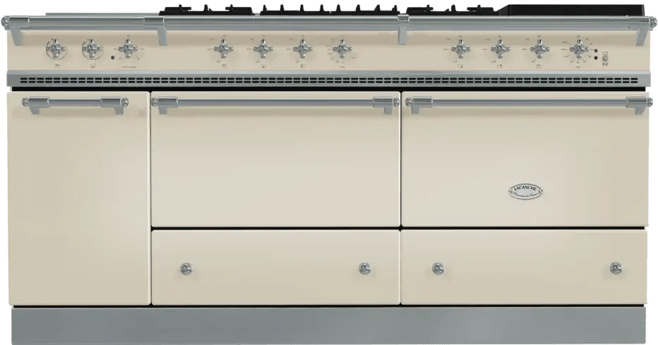 A cream-colored Lacanche Sully range