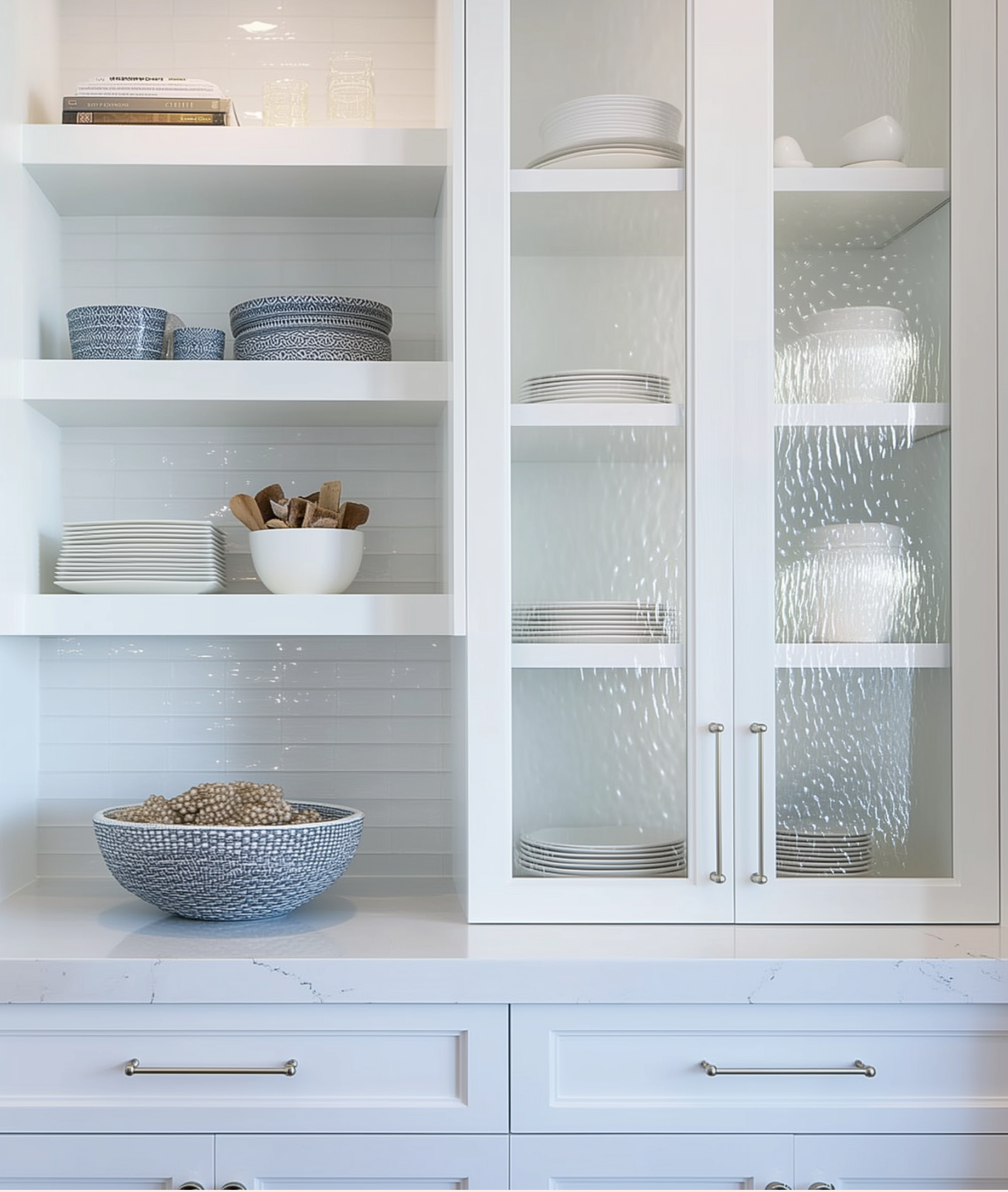 Upper cabinets with glass doors - is the right look for your kitchen-1