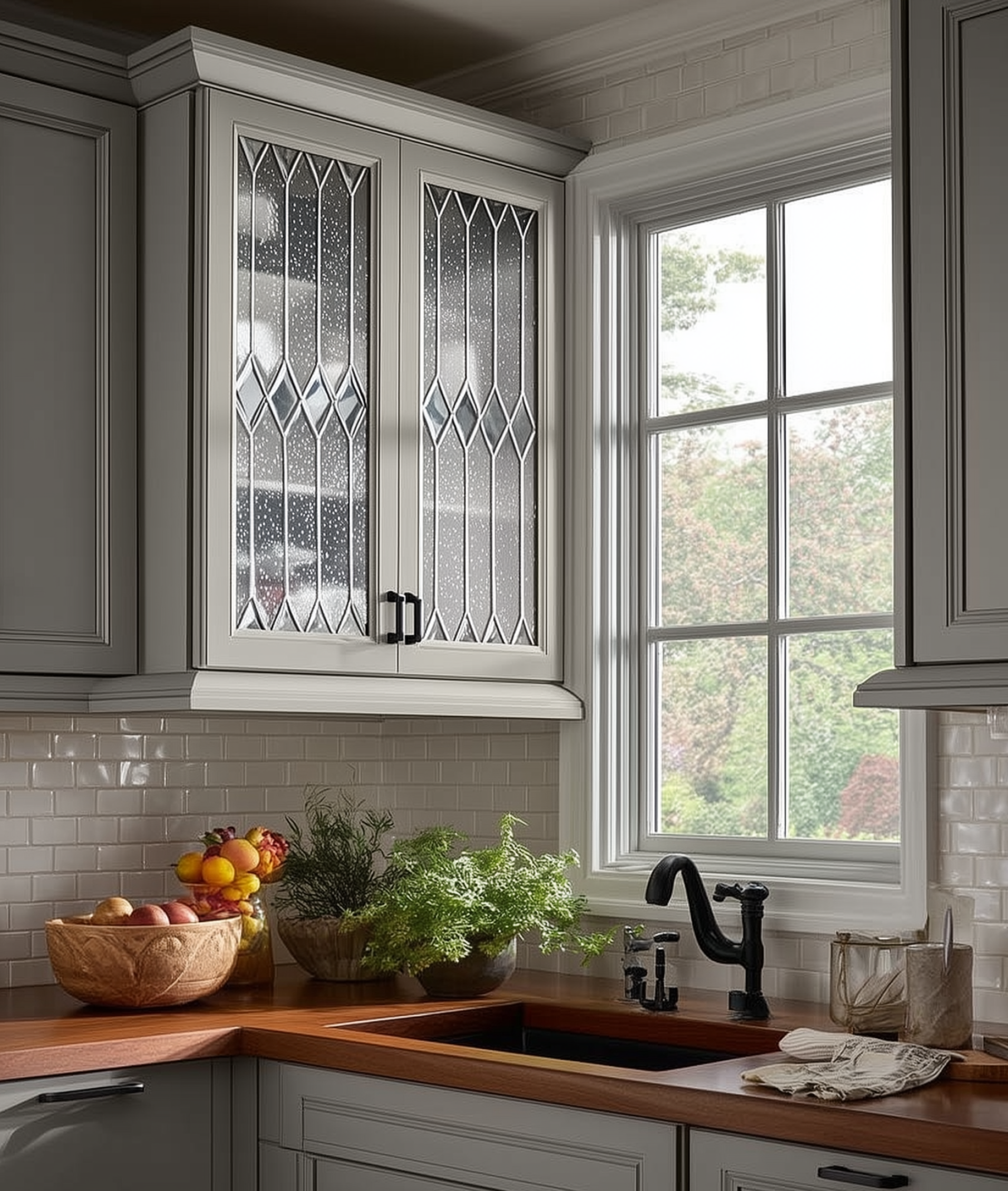 Upper cabinets with glass doors - is the right look for your kitchen-3