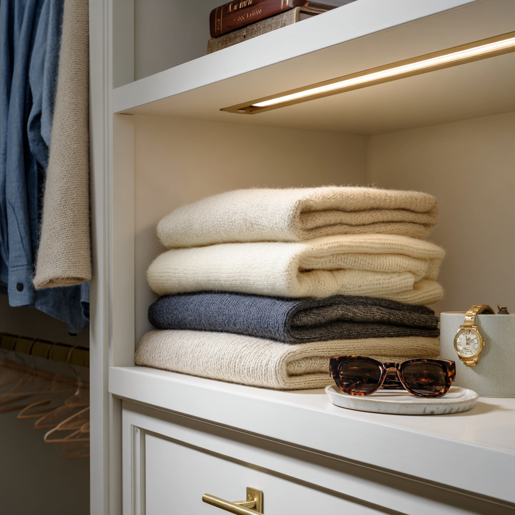 Walk in closet LED lighting