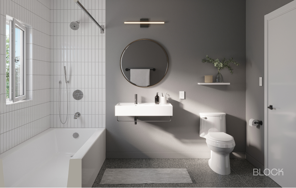 Yonkers Bathroom Remodel - rendering