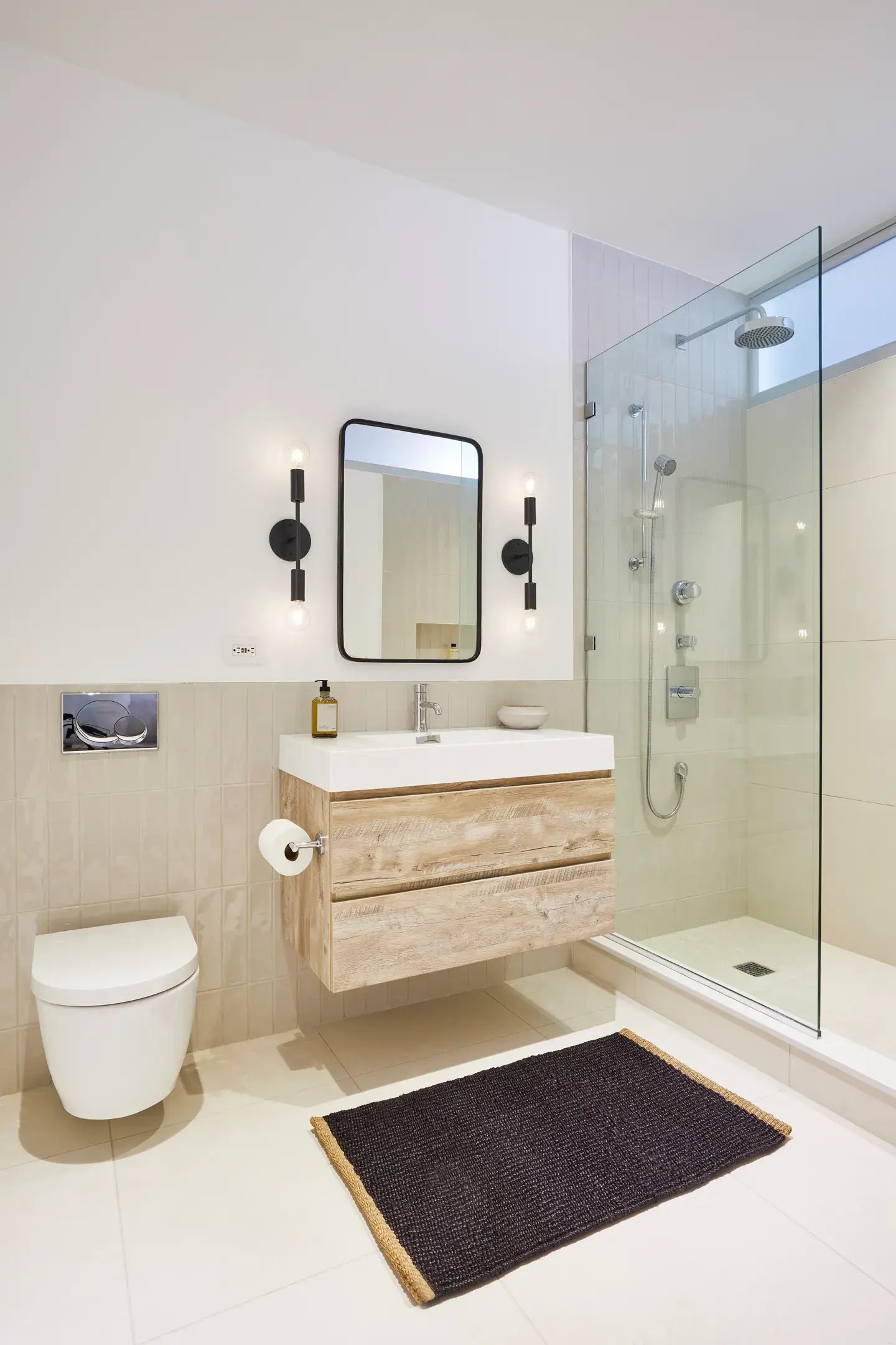 Well-Lit Guest Bathroom