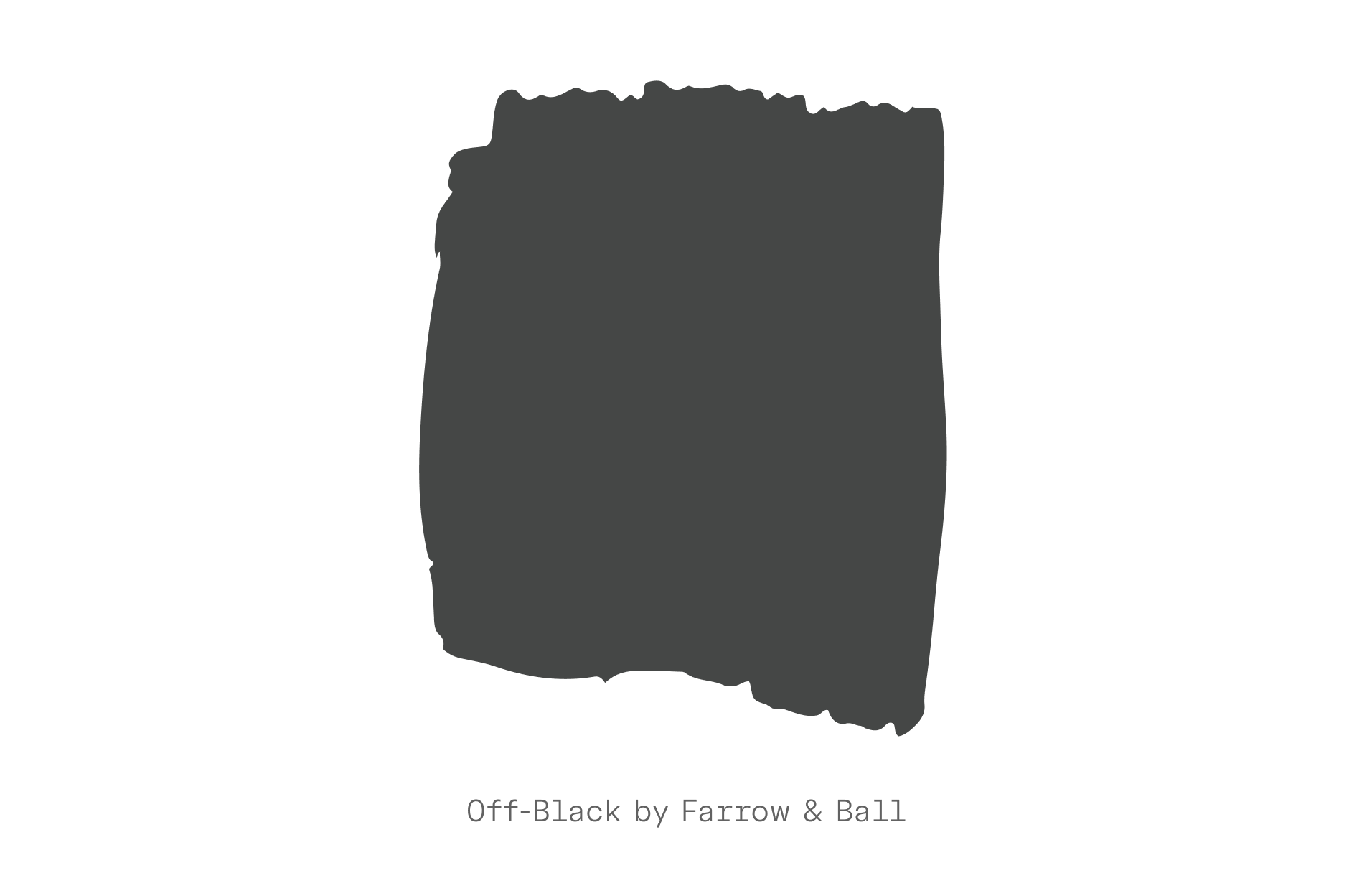 Off-Black paint swatch by Farrow & Ball