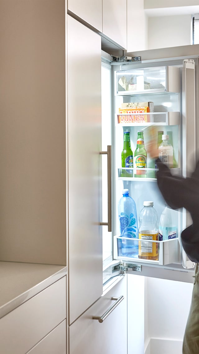 fridge that looks like cabinets