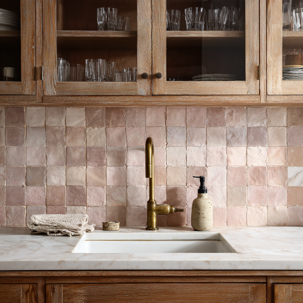 handmale tile bungalow kitchen