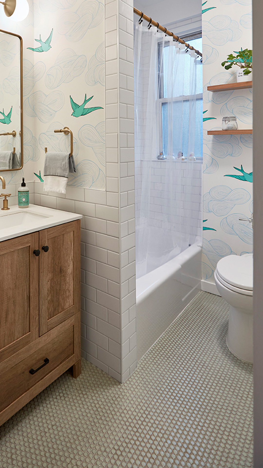 11 Penny Tile Ideas For Your Bathroom Block Guides   Penny Tile 