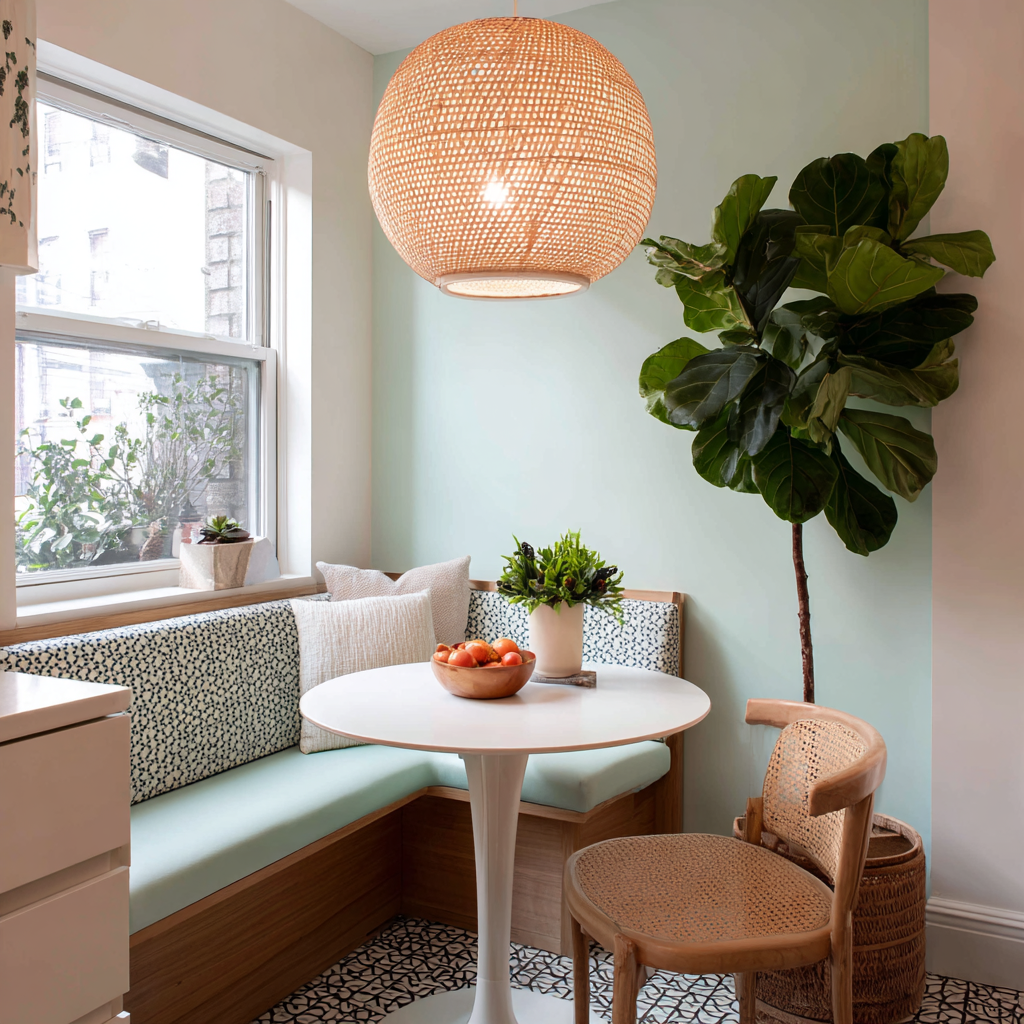 u5821215421_A_compact_breakfast_nook_with_a_round_caned_penda_2c4914df-4927-4a94-9396-3b06c6a02010_2