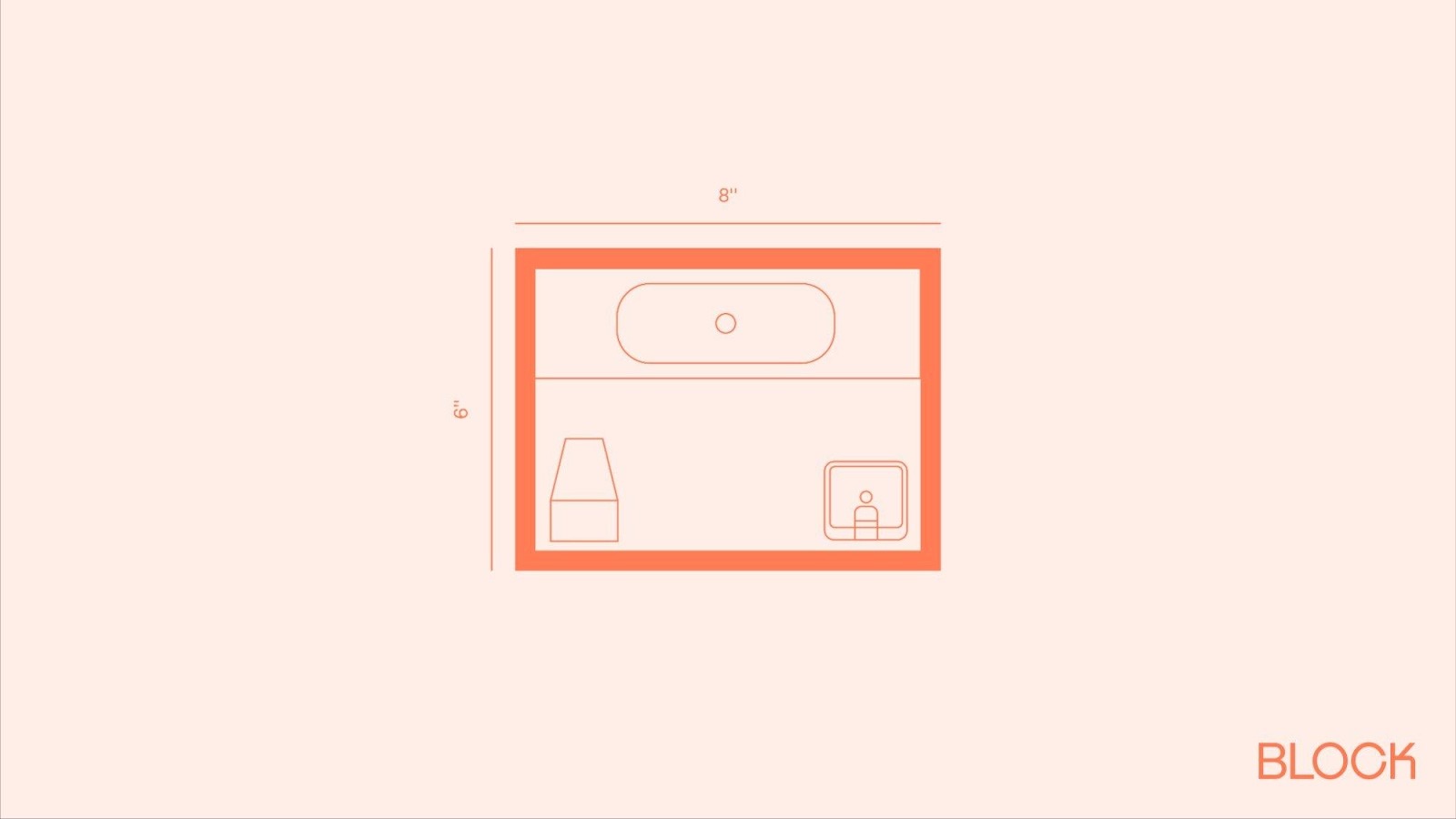 Block bathroom floor plan 6x8 layout