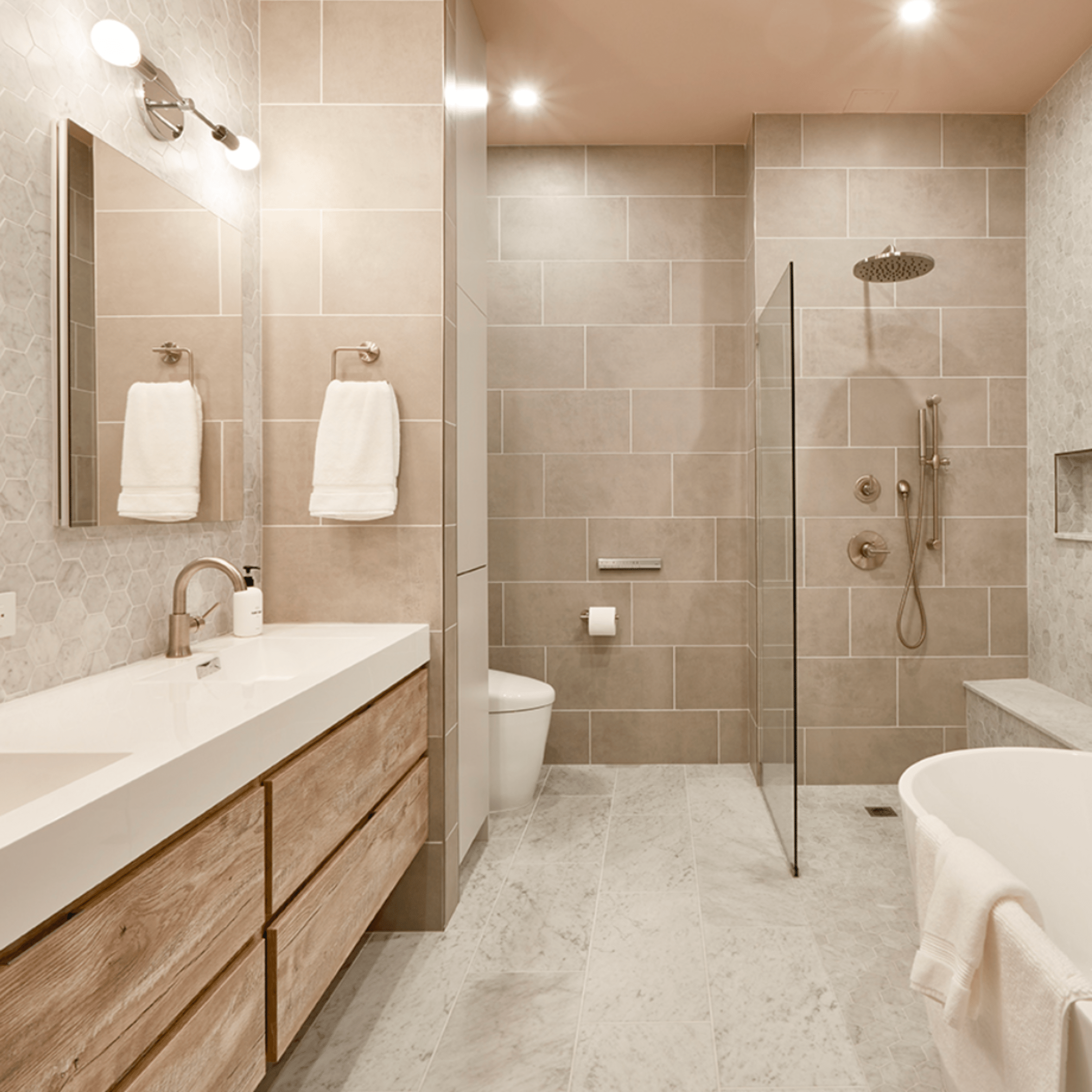 New York City bathroom after remodel by general contractor
